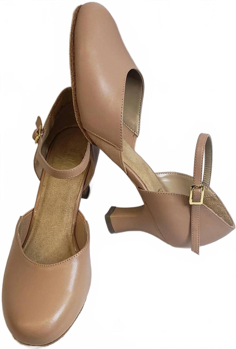 NEW BLOCH women's mabry 2.5" instep strap ballroom shoes in tan